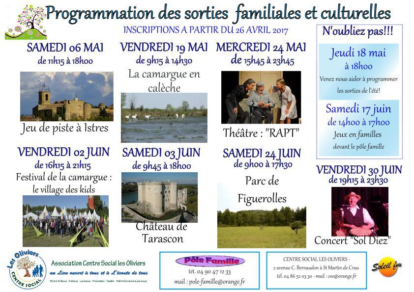 Affiche sorties familles